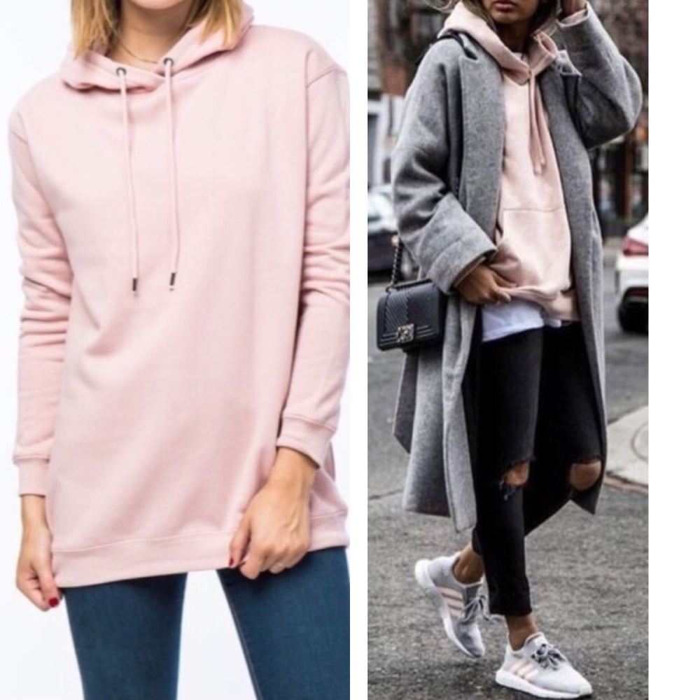 OVERSIZED BLUSH HOODIE - Picture 2 of 4